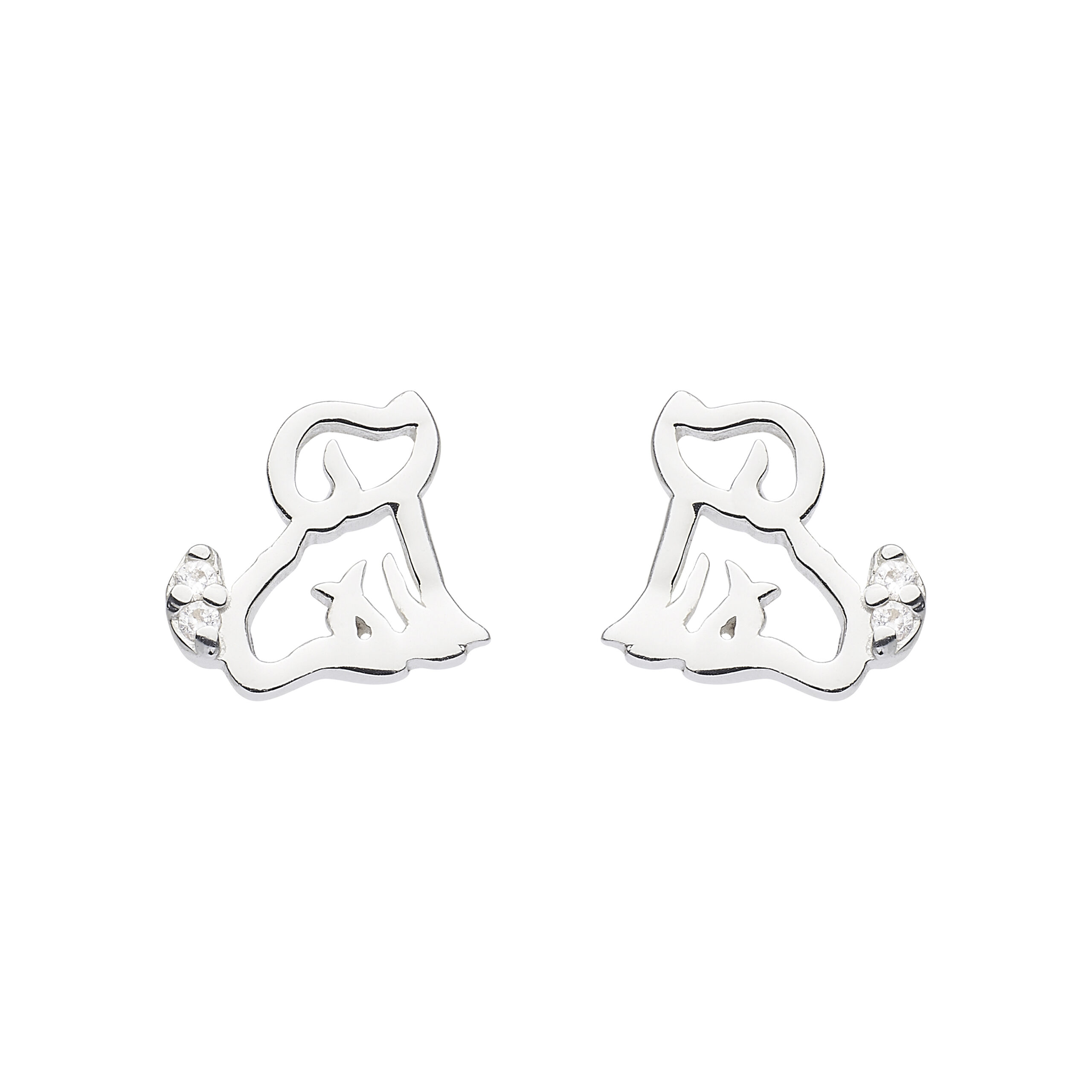 children's dog stud earrings