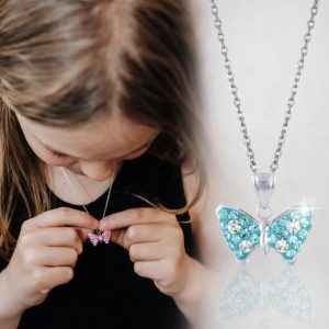 Children's butterfly necklace