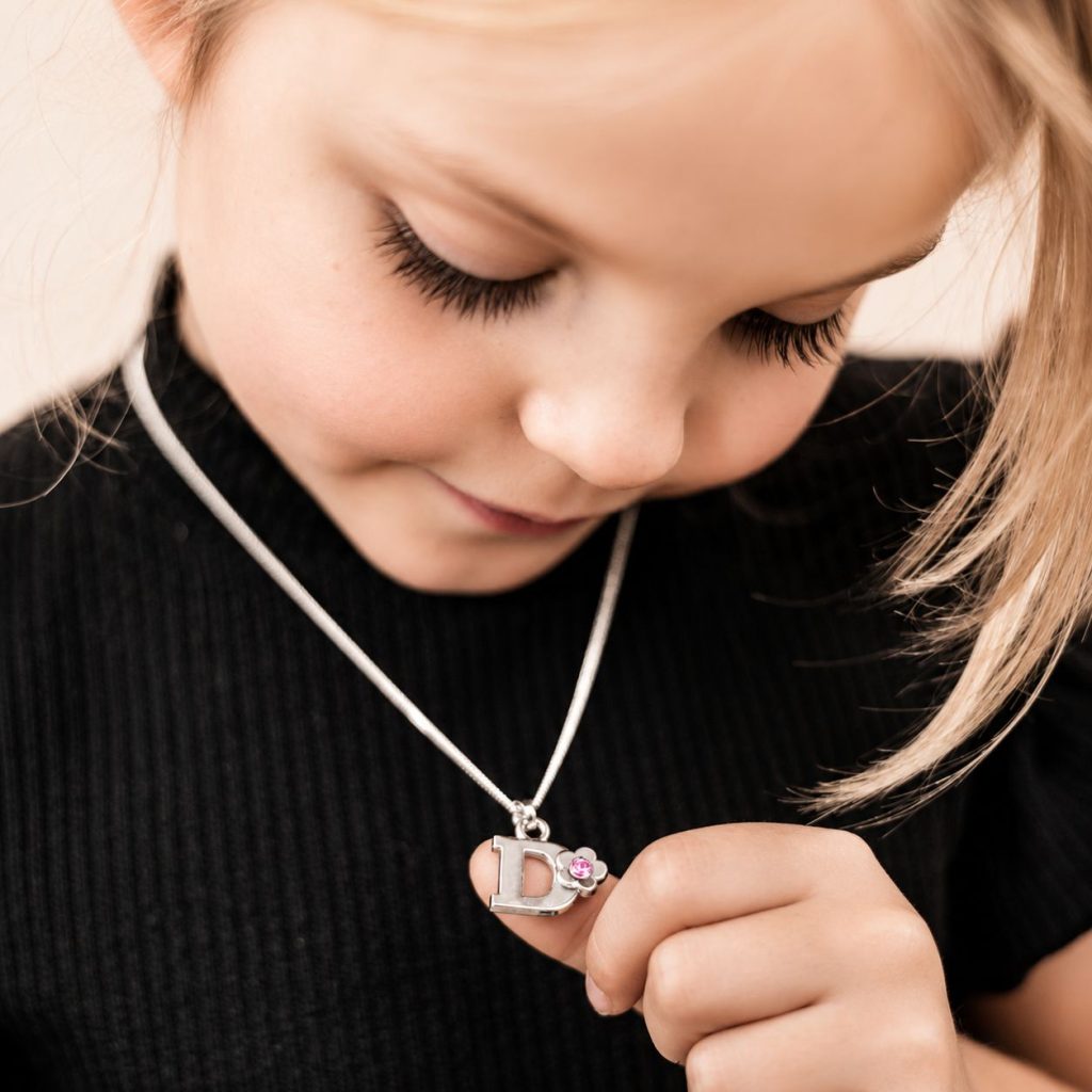 Personalised Initial Letter Necklace for Girls | Name Keepsake Gift
