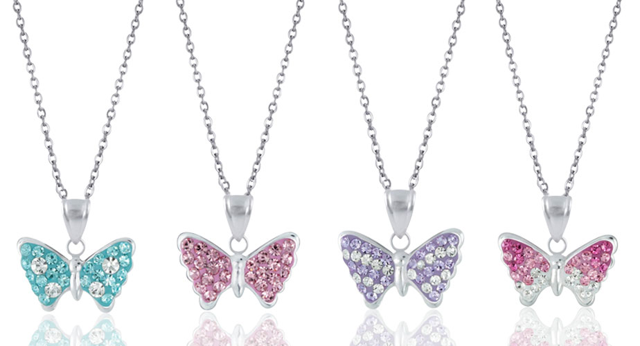Children's Sterling Silver Butterfly Necklace | Butterfly Necklace for Girls | 925 Silver Children's Jewellery Gift - Image 6