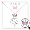 Children's Sterling Silver Butterfly Necklace | Butterfly Necklace for Girls | 925 Silver Children's Jewellery Gift