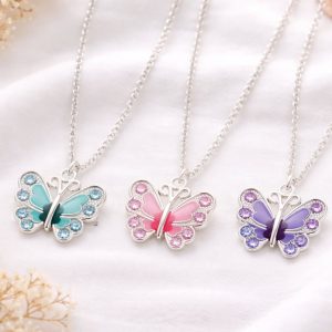 childrens butterfly necklace