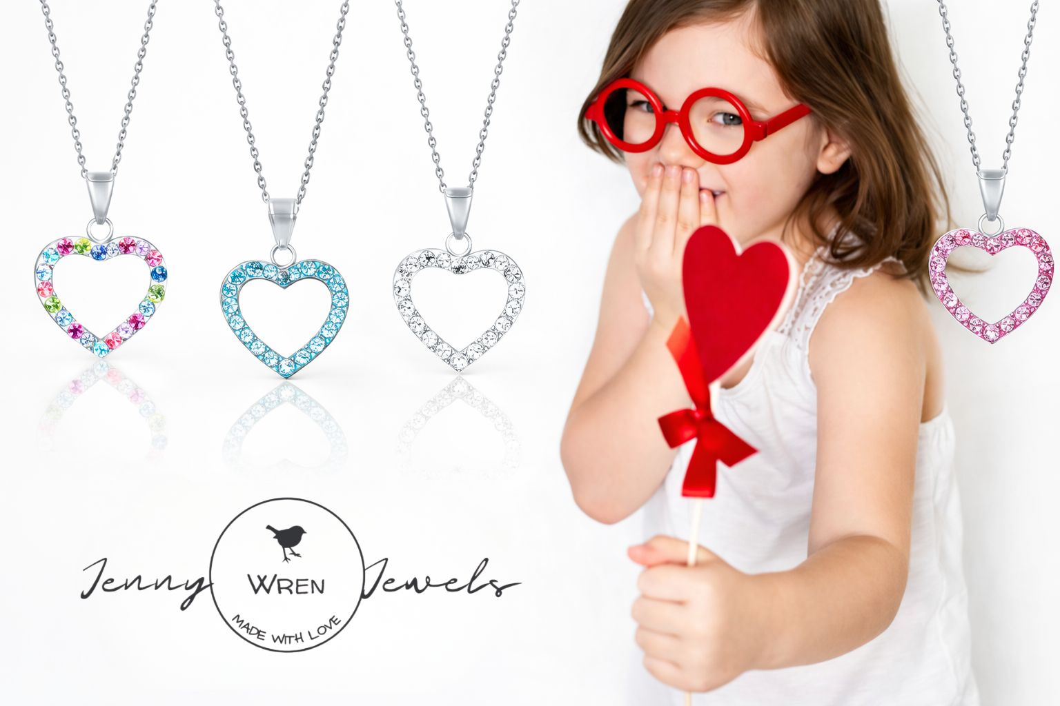 childrens heart necklace

