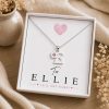 Personalised Initial Letter Necklace for Girls | Children's Jewellery Gift