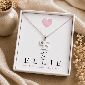 childrens initial name necklace jewellery gift for girls