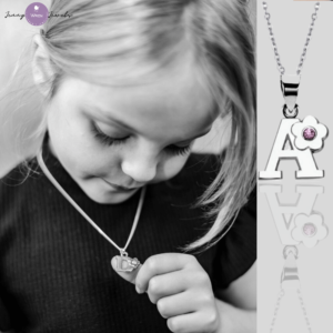 children's initial necklace jennywrenjewels