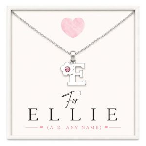 Personalised Initial Letter Necklace for Girls | Name Keepsake Gift