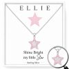 Sterling Silver Crystal Star Necklace for Girls | Children's Personalised Jewellery