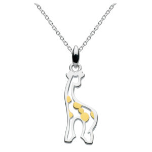 children's sterling silver and gold giraffe necklace