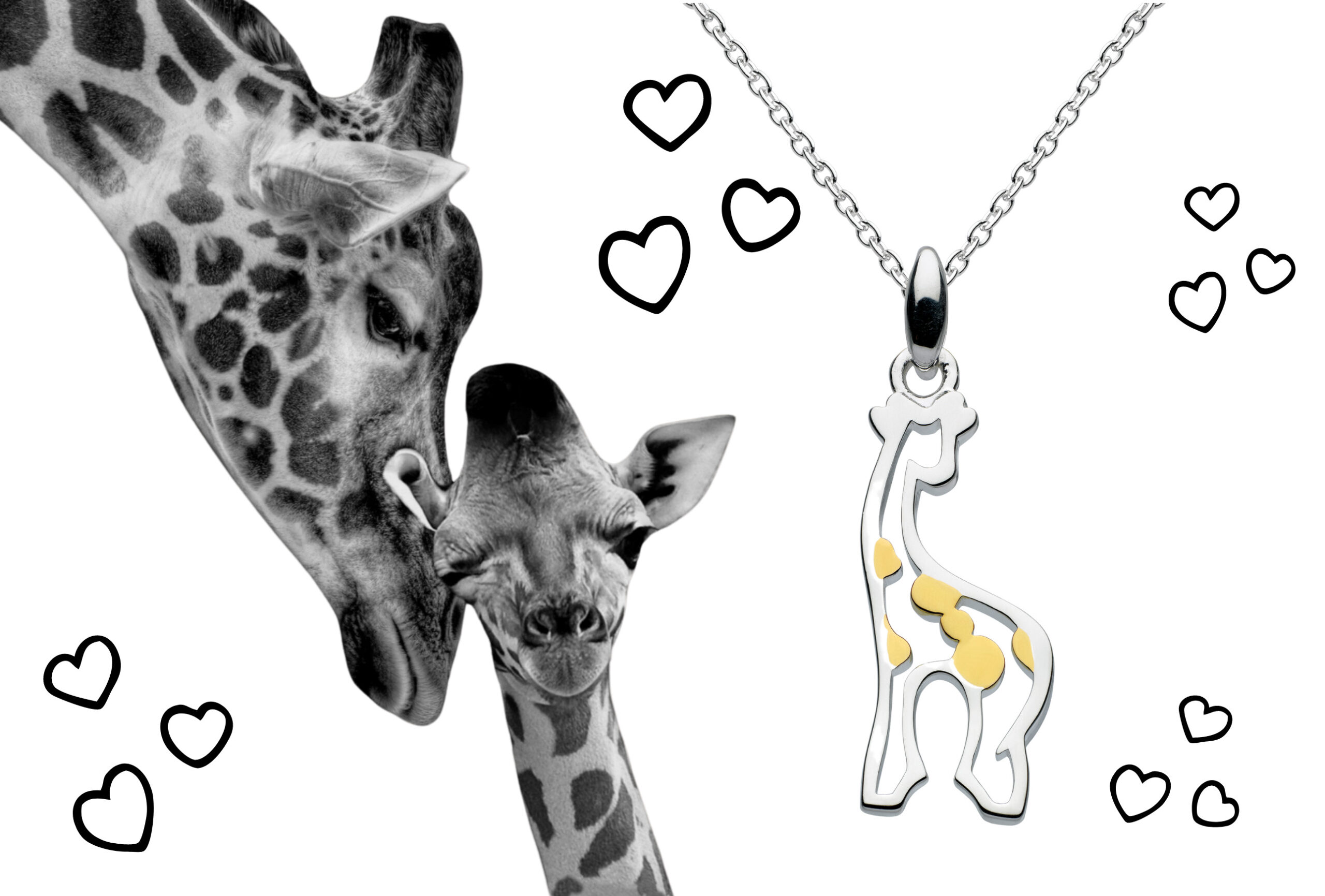 giraffe children's necklace