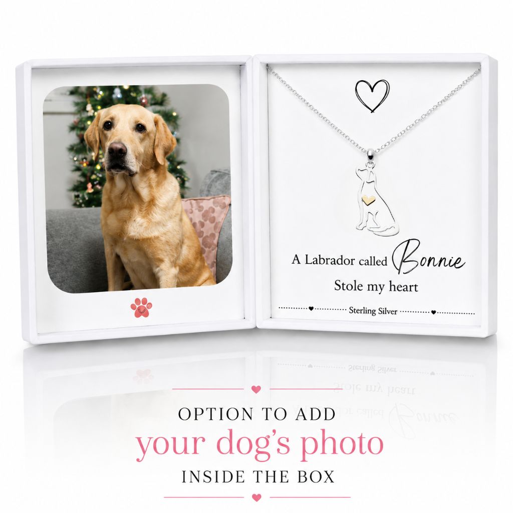 Sterling Silver Dog Necklace – Personalised Dog Jewellery Gift - Image 3