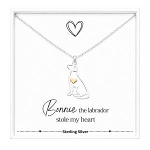 sterlimg silver dog necklace for women and children
