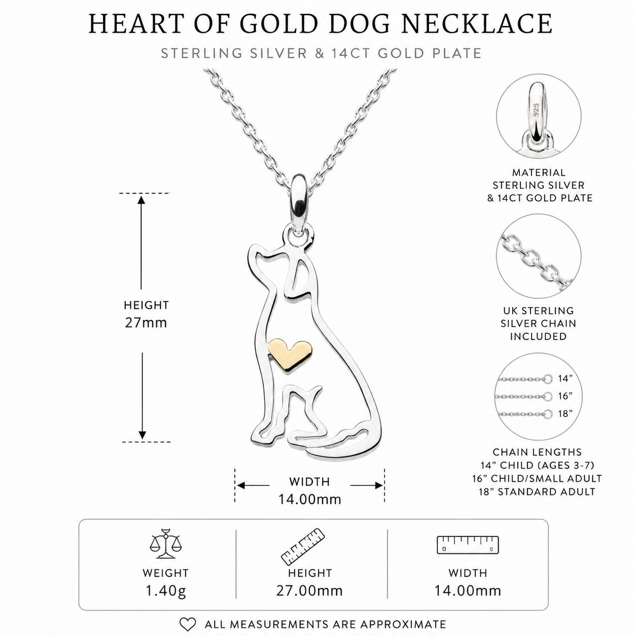 sterling silver dog necklace for women and children