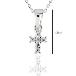 children's jewellery cross necklace cubic zirconia