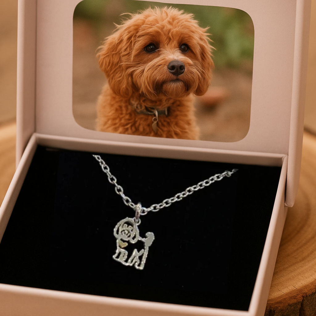 cockapoo dog necklace