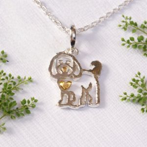 cockapoo cavapoo doodle dog necklace