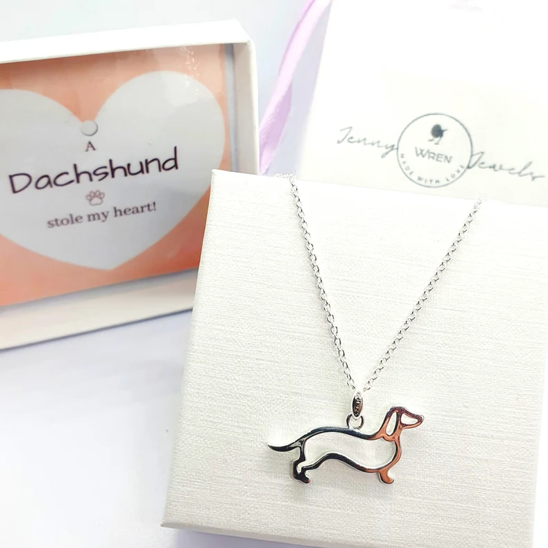 dachshund sausage dog necklace