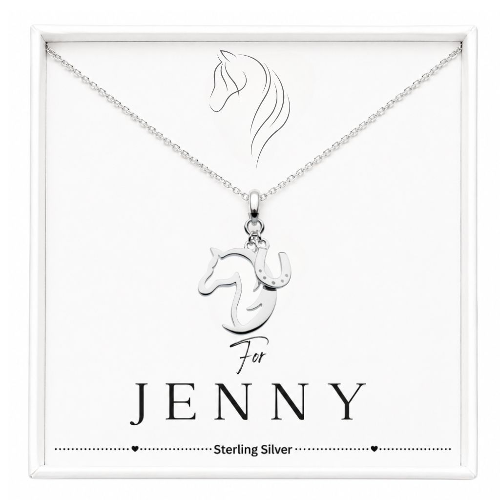 sterling silver horse necklace