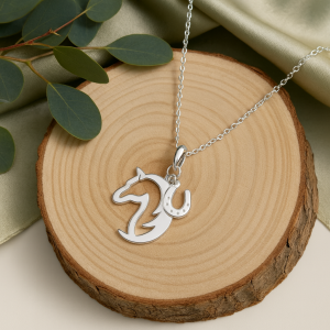 Sterling Silver Horse Necklace