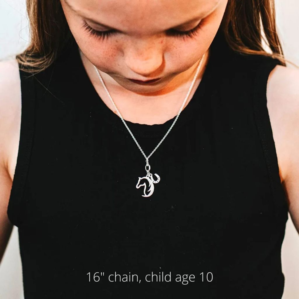 sterling silver horse necklace