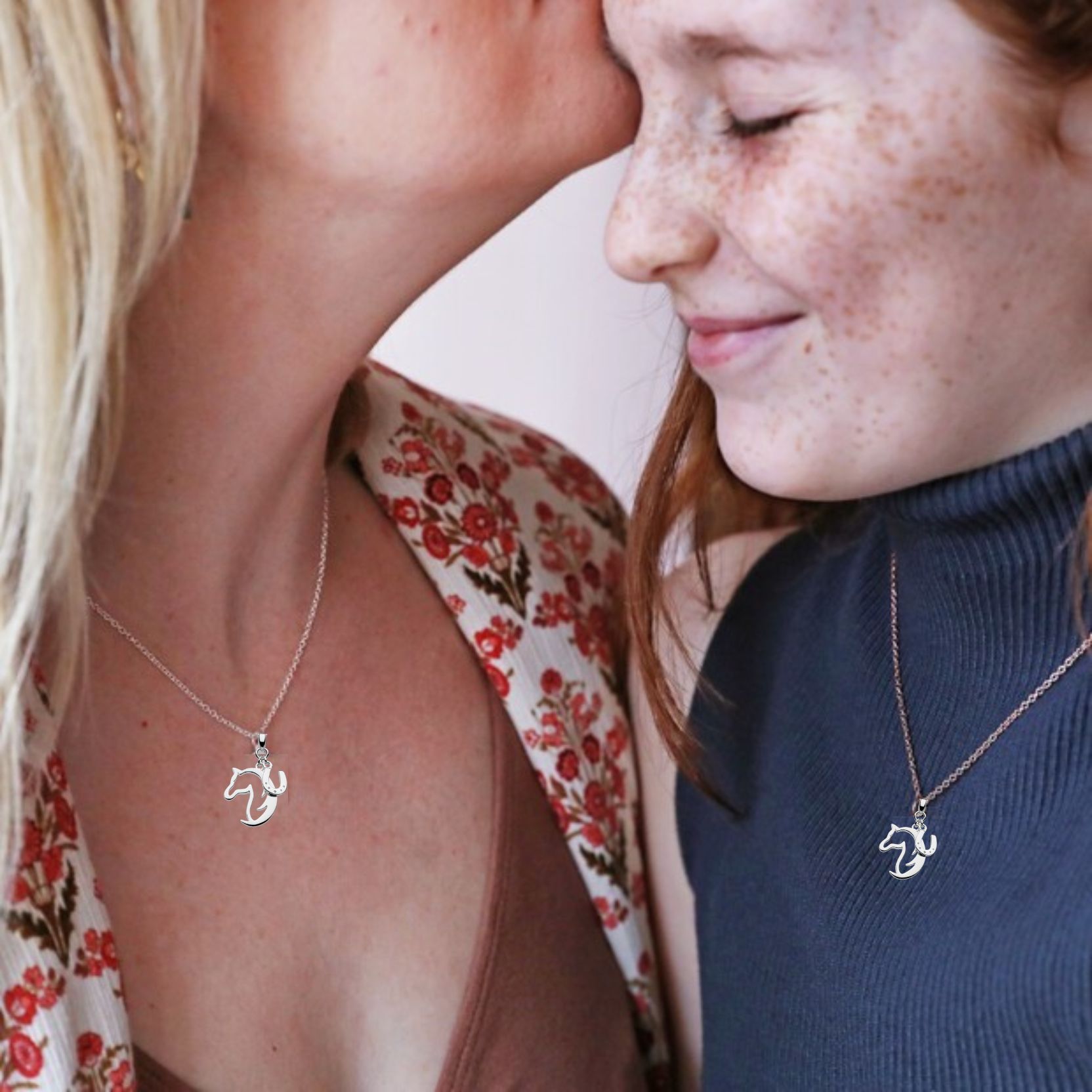 sterling silver horse necklace for women and children