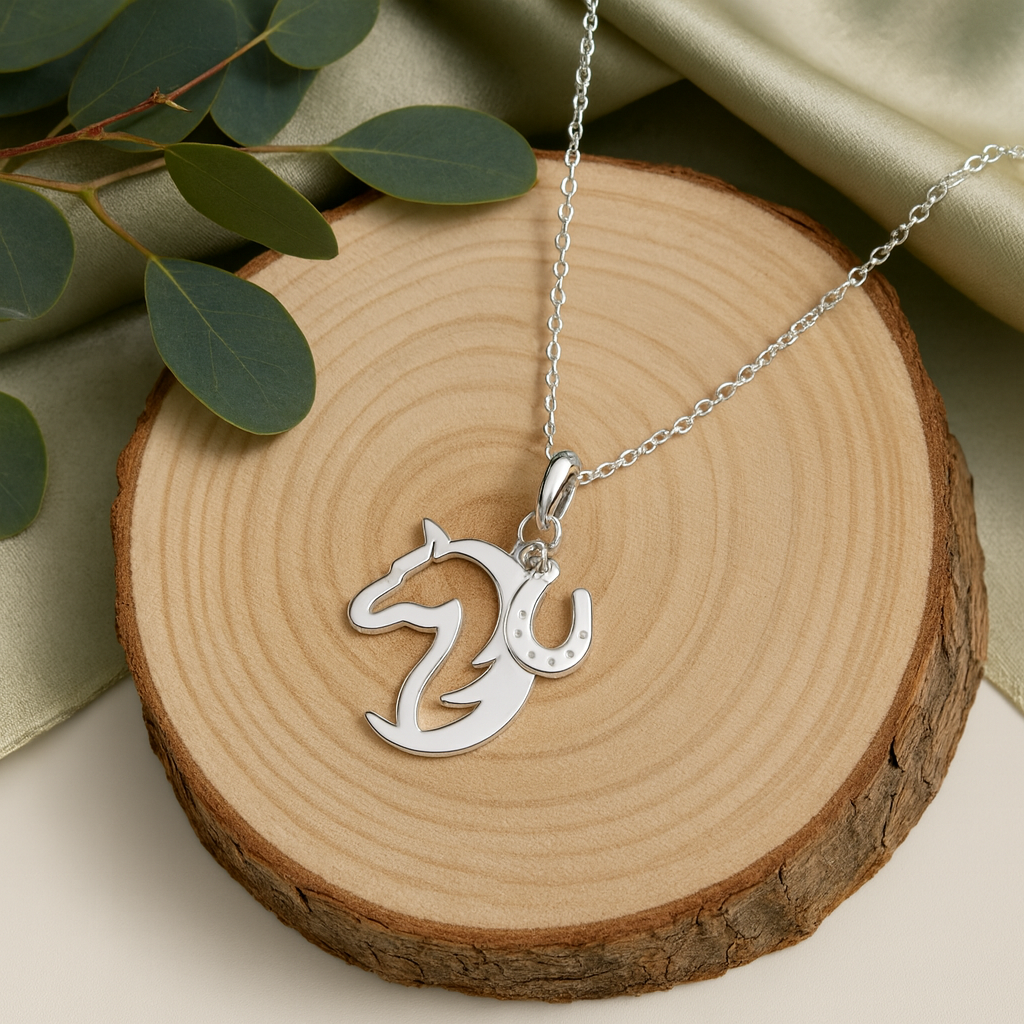 Sterling Silver Horse Necklace