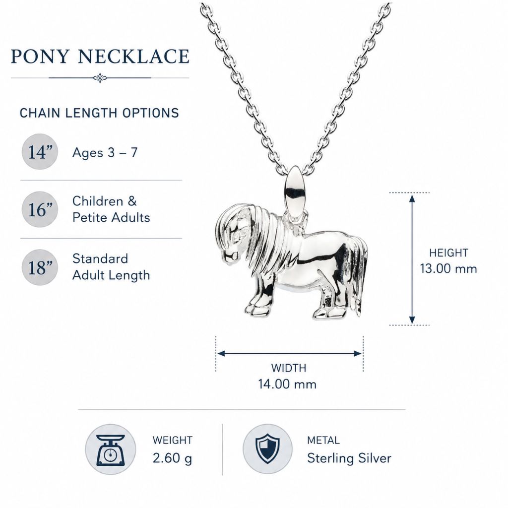 shetland pony horse necklace