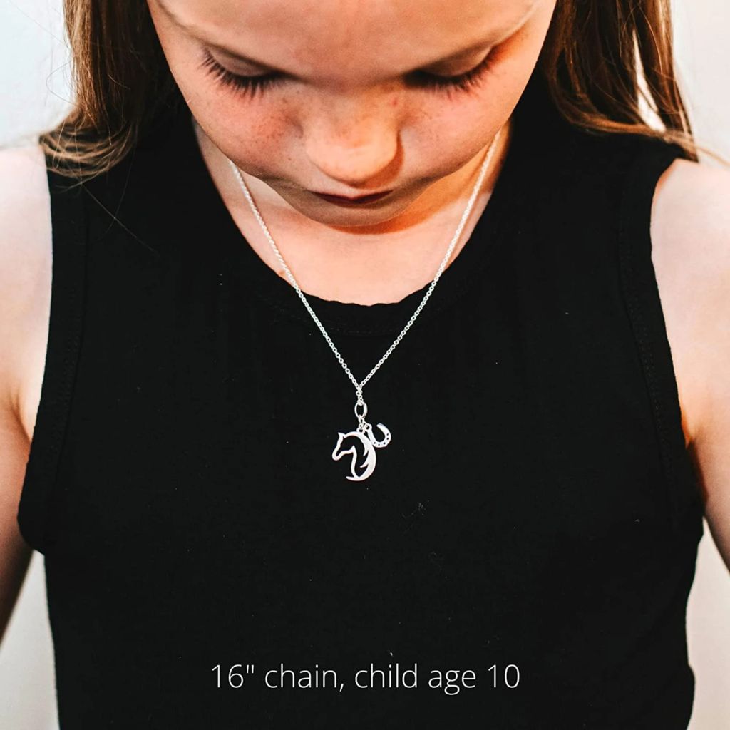 sterling silver horse necklace