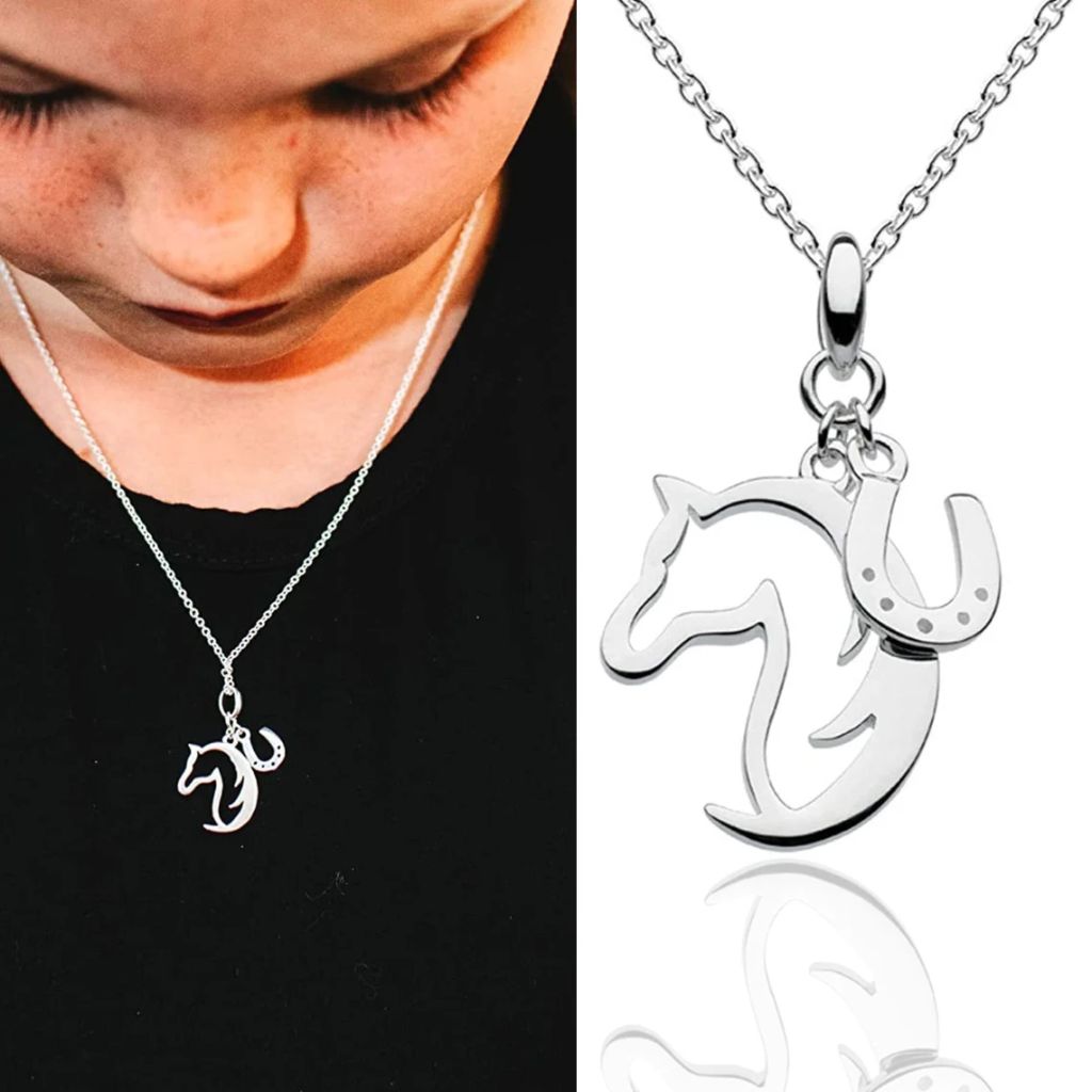 sterling silver horse necklace