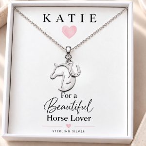 sterling silver horse necklace