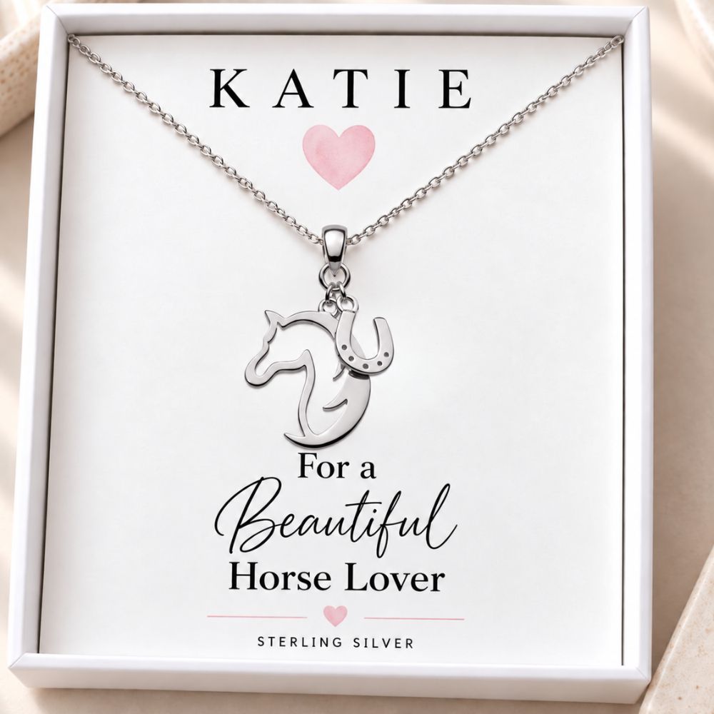 sterling silver horse necklace