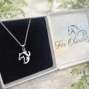 sterling silver horse necklace