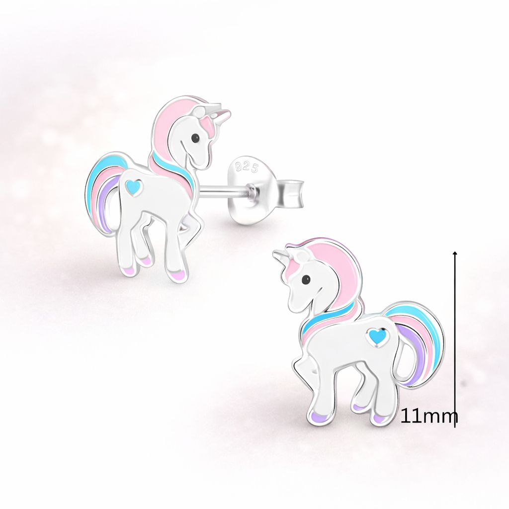 Children's unicorn earrings