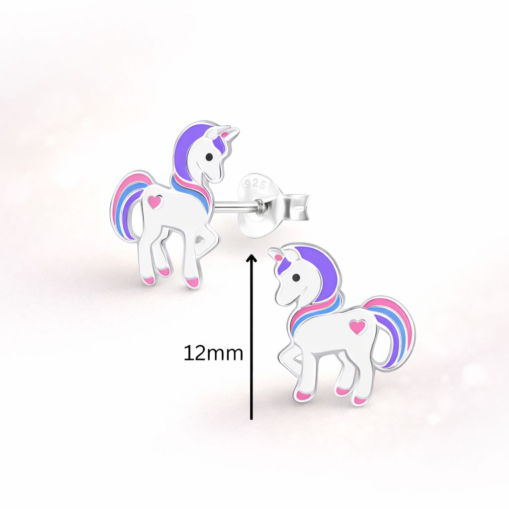 Children's unicorn earrings