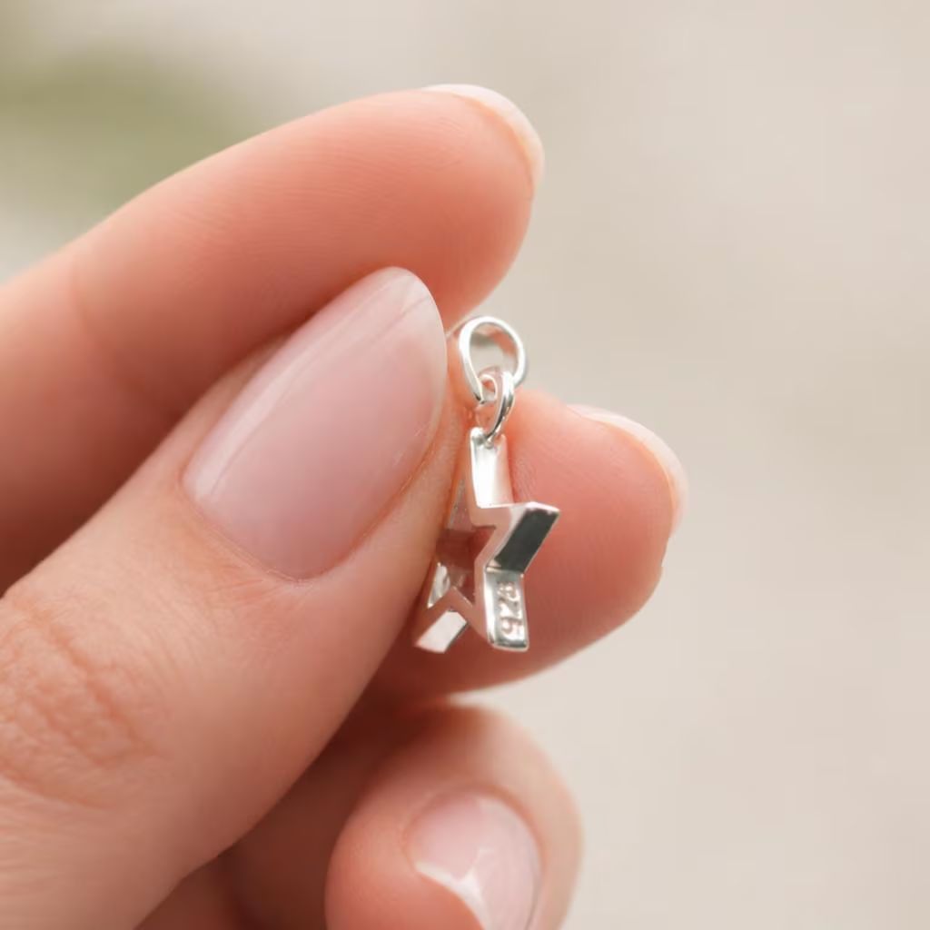 sterling silver star charm necklace