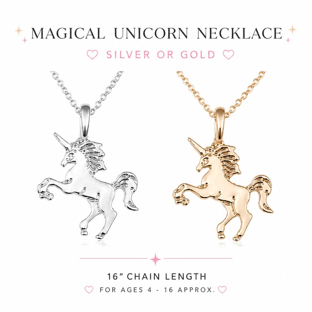 unicorn necklace gift for girls