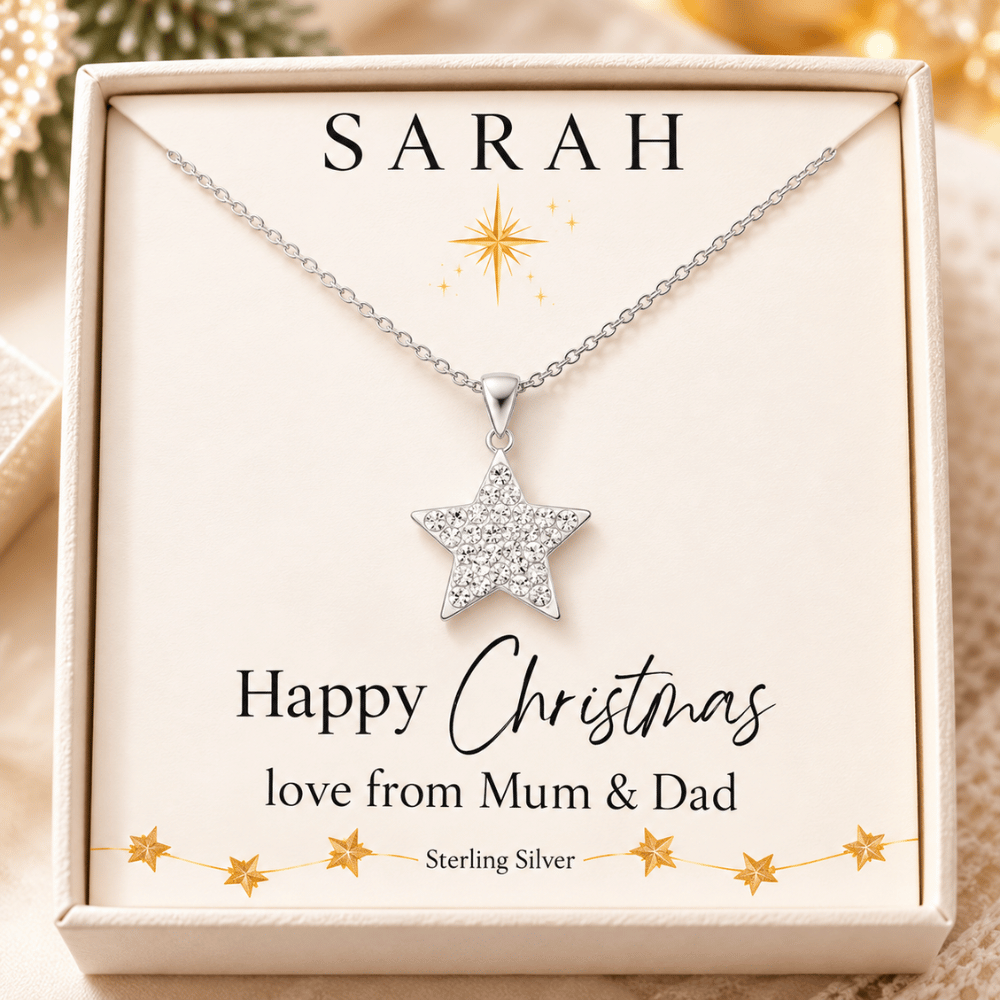 star jewellery christmas gift for girls personalised