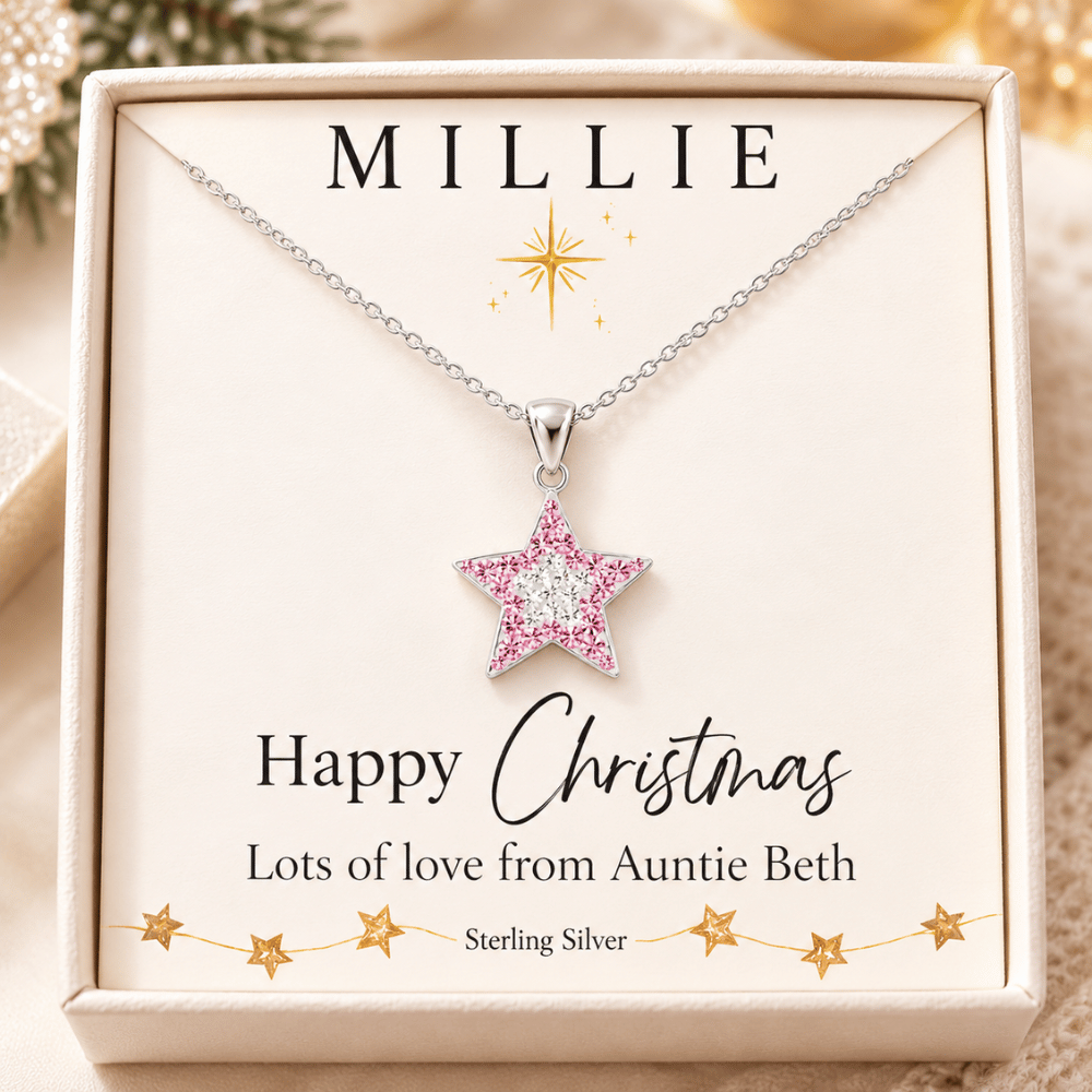 star jewellery christmas gift for girls personalised